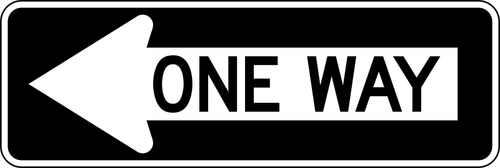 Horizontal street sign