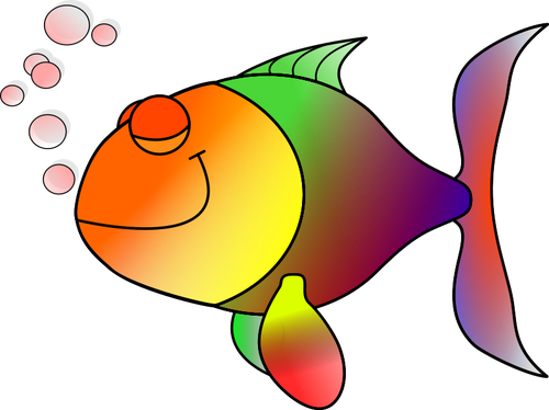Kleurrijke slaperig vissen