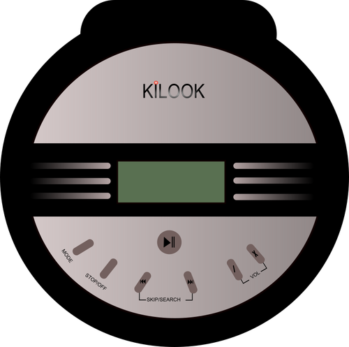 Dibujo vectorial de discman