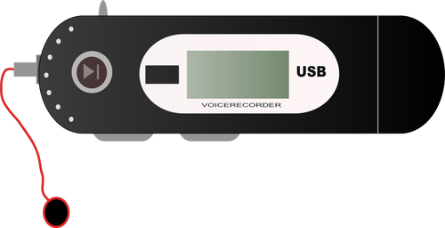 MP3 播放器与耳机矢量剪贴画