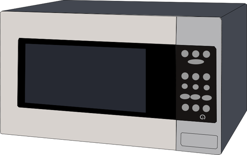 Microwave oven vektor grafis