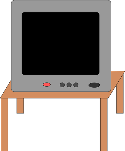 Vector images clipart de récepteur de télévision