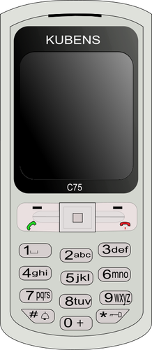 Image clipart vectoriel simple téléphone portable