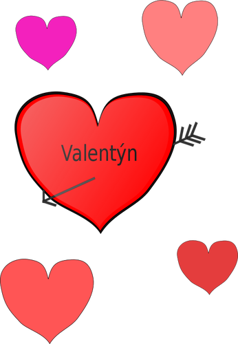 Valentinstag-Symbol-vektor-illustration