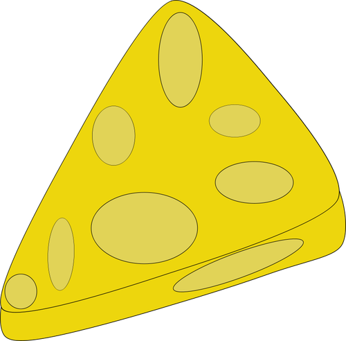 Pezzo di immagine vettoriale di formaggio