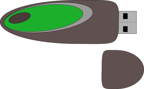 Imagen de vector de dispositivo USB