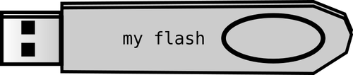 Флэш-диск векторное изображение