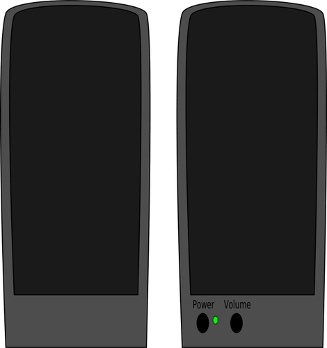 Loudspeakers vector image