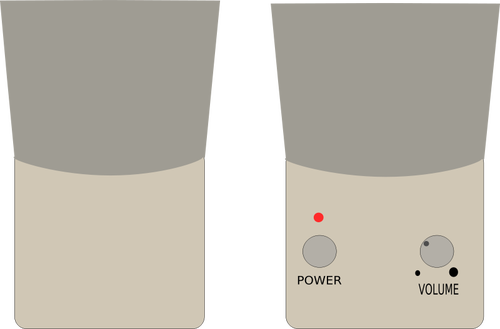 Haut-parleurs de graphiques vectoriels