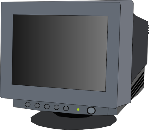 Monitor CRT Vektor-ClipArt