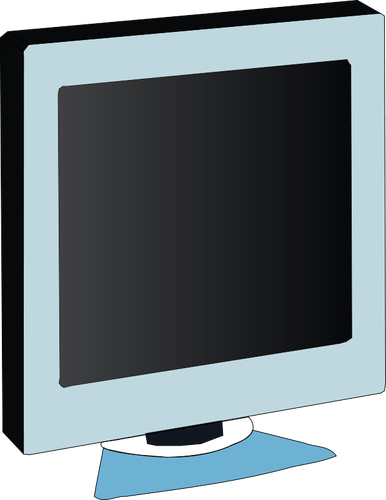 Seni klip LCD monitor vektor