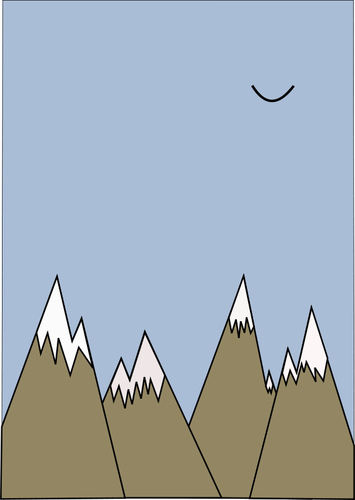Montagne vettoriale illustrazione