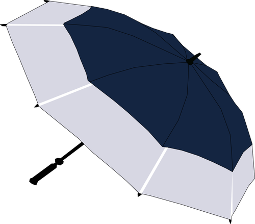 Image vectorielle parapluie bleu et gris