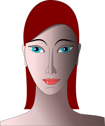 Woman portrait vector graphics