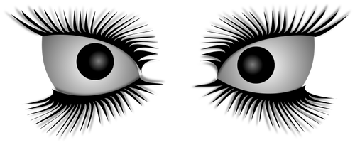 Vector image of mad eyes