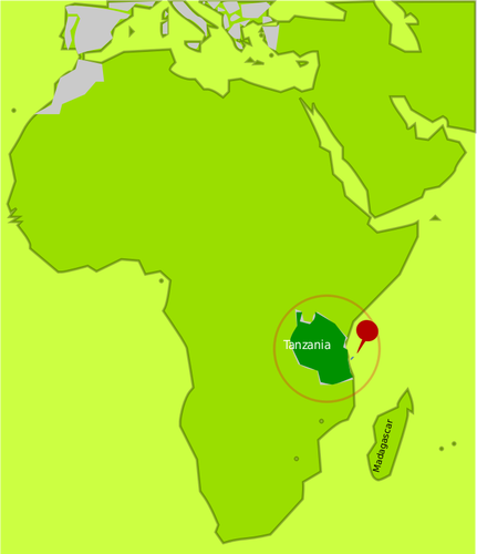 Vector map of Africa
