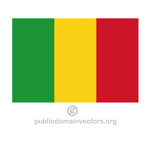 Vector bandeira de Mali