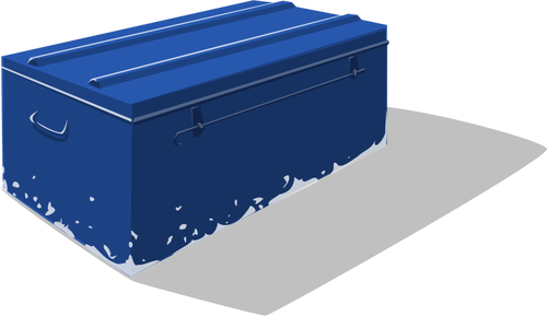 Metal caja de herramientas de dibujo vectorial