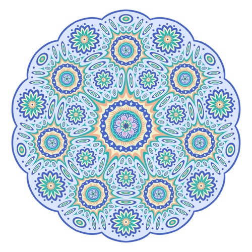 Mandala geometrik sembol