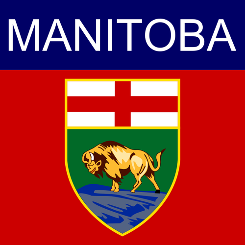 Manitoba symbol wektor wyobrażenie o osobie