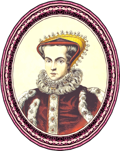 Изображение с рамкой королевы Марии