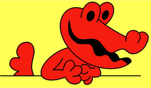 Krokodil tidningen maskot vektor ClipArt