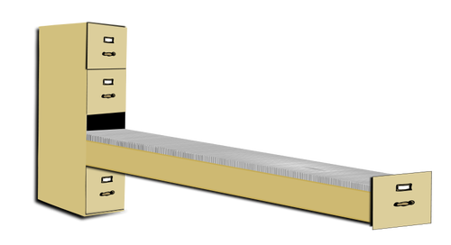 Aktenschrank-Vektor-ClipArt