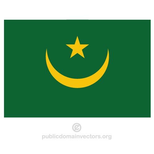 Mauritanian vektorilippu
