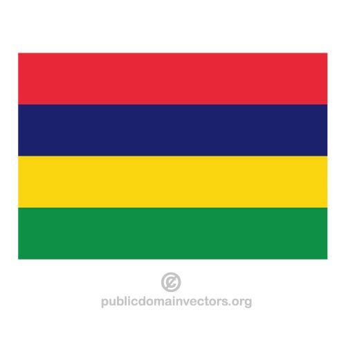 Vector bandeira de Maurício