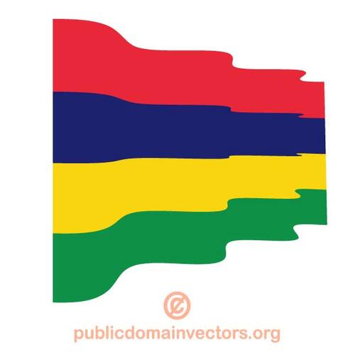 Mauritius dalgalı bayrağı