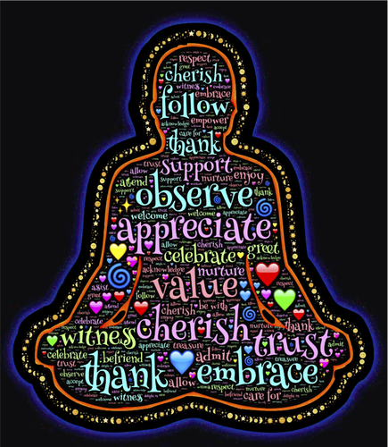 Meditation typography