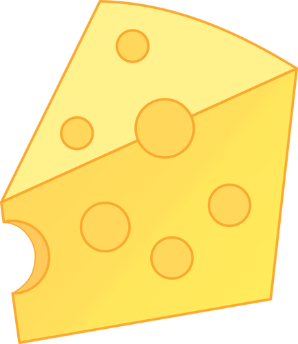 Rebanada mediana de queso