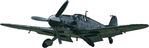 MESSERSCHMIDT Bf109G letadlo Vektor Klipart