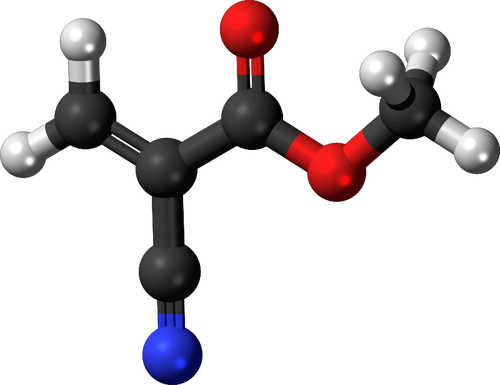 3D-kuva kemiallisesta molekyylistä