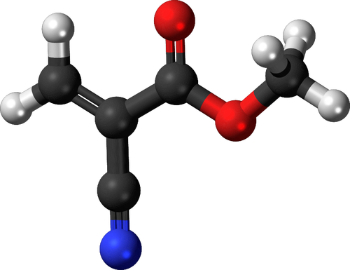 Image 3D d’une molécule chimique