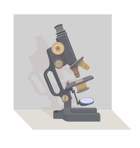 Vintage microscope