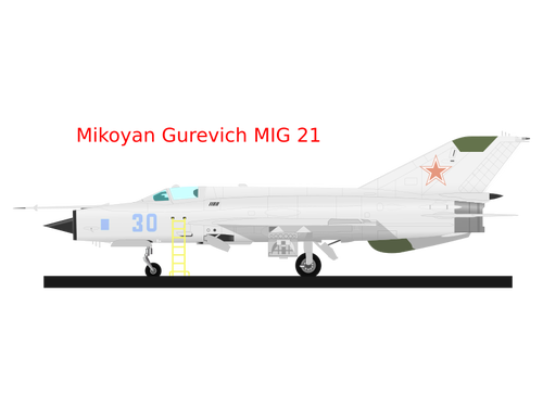 MIG 21 vettoriale