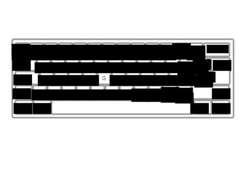 Tastatur ABNT PT-BR vektor image