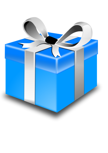 Present Blue Pack Vector