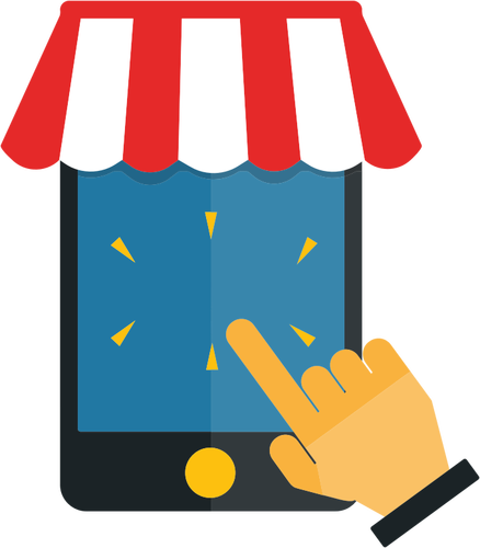 Mobile Shopping illustrasjon