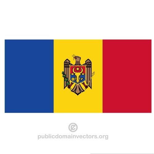 Moldova vektor flagg