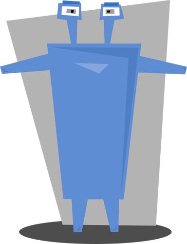 Afbeelding van de blauwe robot