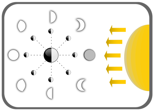 Diagram fází měsíce