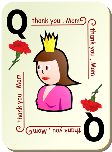 Anneler Günü tebrik kartı