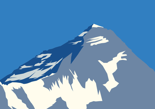Mount Everest-Vektor-Bild