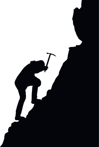 Silhouette de l’alpinisme