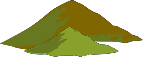 Två bruna berg