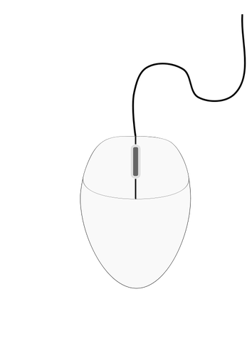 Imagine vectorială de mouse de calculator alb 1