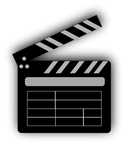 Vector tekening van een Filmklapper