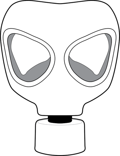 Gas mask vector image